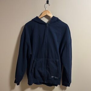 Champion Black Zip-Up Hoodie
